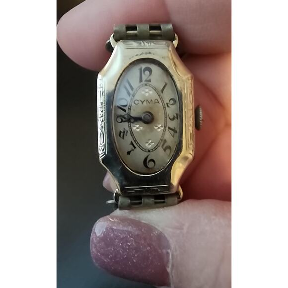 Vintage 1920s Cyma Ladies Watch with Original Band - Picture 1 of 4